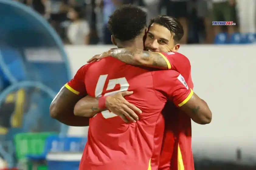 Niềm vui của các cầu thủ Việt Nam